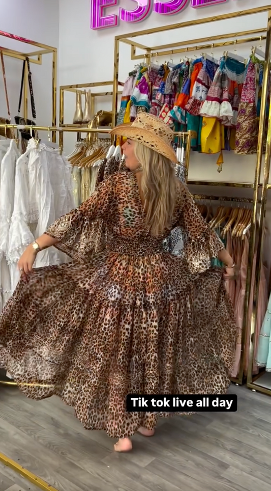 Lia | Summer Leopard Dress